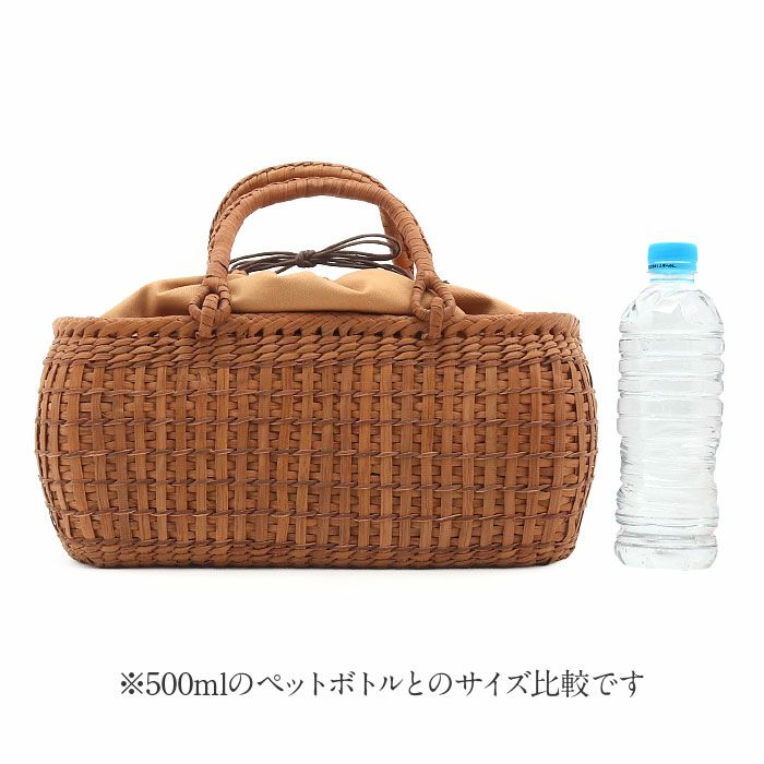 山葡萄かごバッグ山葡萄かごバッグ巾着二重編み大人ブラウンカゴバッグやまぶどう山ぶどう持ち手ハンドバッグきもの着物浴衣和装上品かご巾着籠バッグかばんレディースナチュラル素材かごバッグ夏バッグトートバッグおしゃれfs