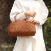 山葡萄かごバッグ山葡萄かごバッグ巾着月型六角花編み大人ブラウンカゴバッグやまぶどう山ぶどう持ち手ハンドバッグきもの着物浴衣和装上品かご巾着籠バッグかばんレディースナチュラル素材かごバッグ夏バッグトートバッグおしゃれfs