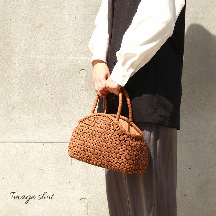 山葡萄かごバッグ山葡萄かごバッグ巾着月型六角花編み大人ブラウンカゴバッグやまぶどう山ぶどう持ち手ハンドバッグきもの着物浴衣和装上品かご巾着籠バッグかばんレディースナチュラル素材かごバッグ夏バッグトートバッグおしゃれfs