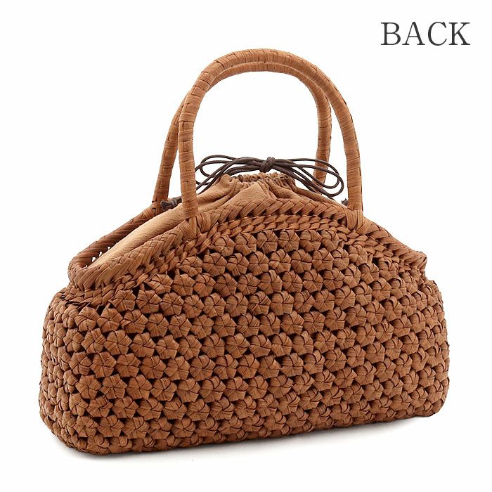 山葡萄かごバッグ山葡萄かごバッグ巾着月型六角花編み大人ブラウンカゴバッグやまぶどう山ぶどう持ち手ハンドバッグきもの着物浴衣和装上品かご巾着籠バッグかばんレディースナチュラル素材かごバッグ夏バッグトートバッグおしゃれfs