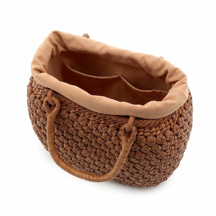 山葡萄かごバッグ山葡萄かごバッグ巾着六角花編み大人ブラウンカゴバッグやまぶどう山ぶどう持ち手ハンドバッグきもの着物浴衣和装上品かご巾着籠バッグかばんレディースナチュラル素材かごバッグ夏バッグトートバッグおしゃれfs