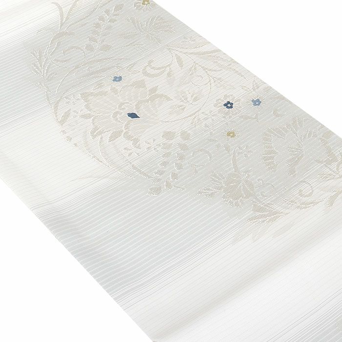 小紋紬色無地御召などのお着物にすぐ使えるお仕立て上がり九寸名古屋帯。春秋冬袷単衣の時期のお着物のお締めいただけます。