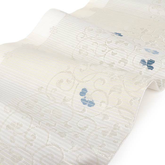 小紋紬色無地御召などのお着物にすぐ使えるお仕立て上がり九寸名古屋帯。春秋冬袷単衣の時期のお着物のお締めいただけます。