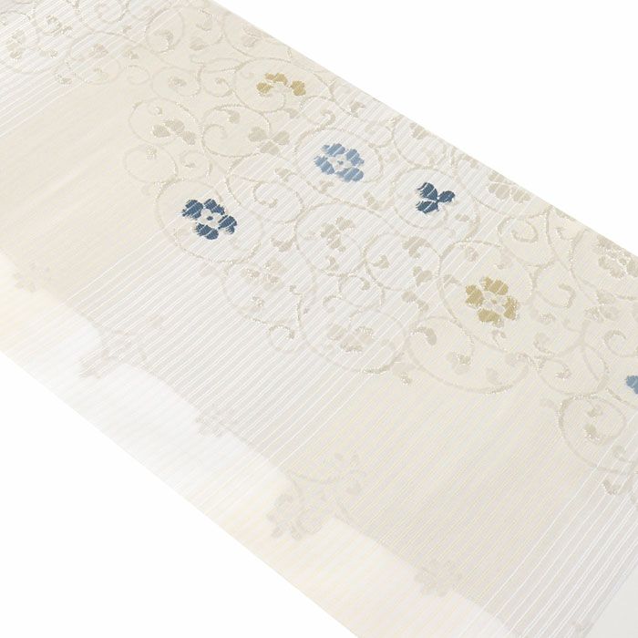 小紋紬色無地御召などのお着物にすぐ使えるお仕立て上がり九寸名古屋帯。春秋冬袷単衣の時期のお着物のお締めいただけます。