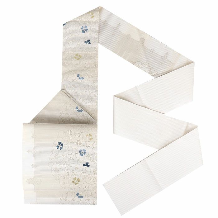 小紋紬色無地御召などのお着物にすぐ使えるお仕立て上がり九寸名古屋帯。春秋冬袷単衣の時期のお着物のお締めいただけます。