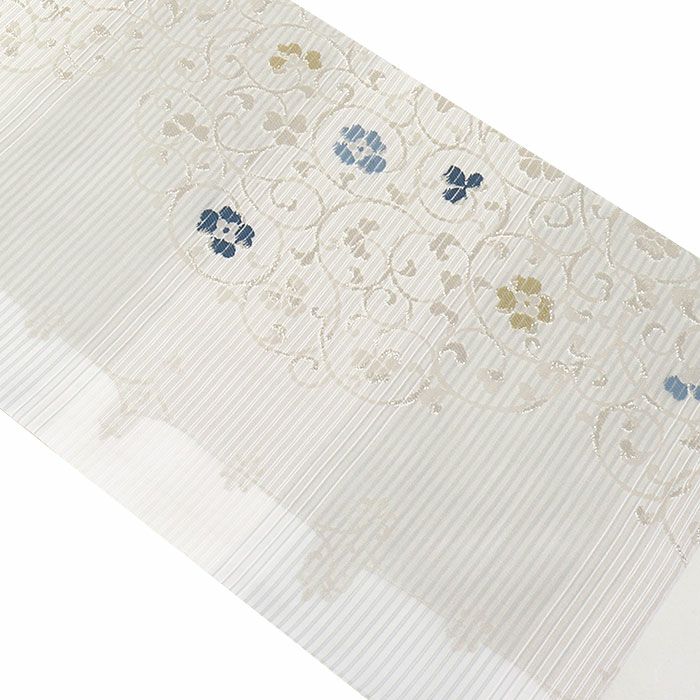 小紋紬色無地御召などのお着物にすぐ使えるお仕立て上がり九寸名古屋帯。春秋冬袷単衣の時期のお着物のお締めいただけます。