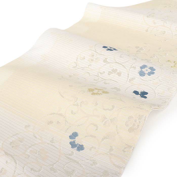 小紋紬色無地御召などのお着物にすぐ使えるお仕立て上がり九寸名古屋帯。春秋冬袷単衣の時期のお着物のお締めいただけます。