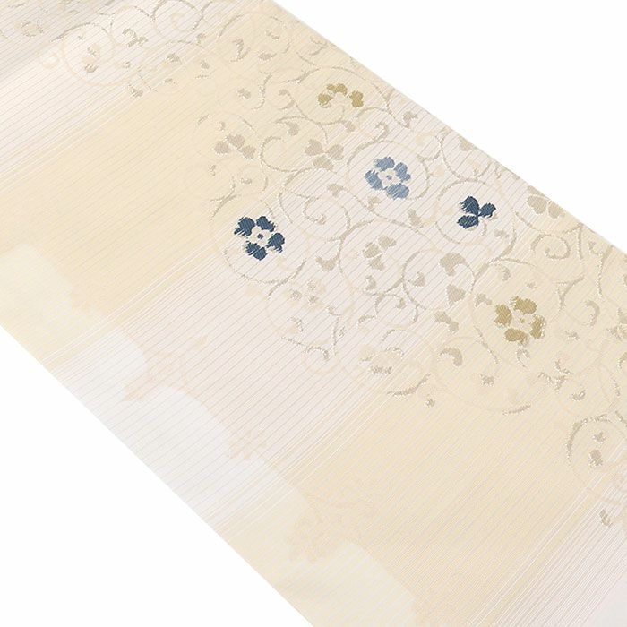 小紋紬色無地御召などのお着物にすぐ使えるお仕立て上がり九寸名古屋帯。春秋冬袷単衣の時期のお着物のお締めいただけます。