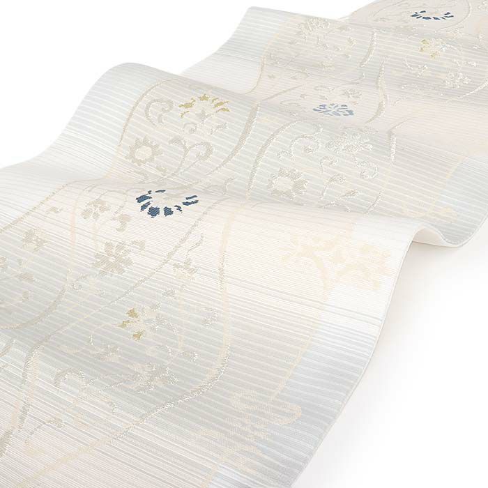 小紋紬色無地御召などのお着物にすぐ使えるお仕立て上がり九寸名古屋帯。春秋冬袷単衣の時期のお着物のお締めいただけます。