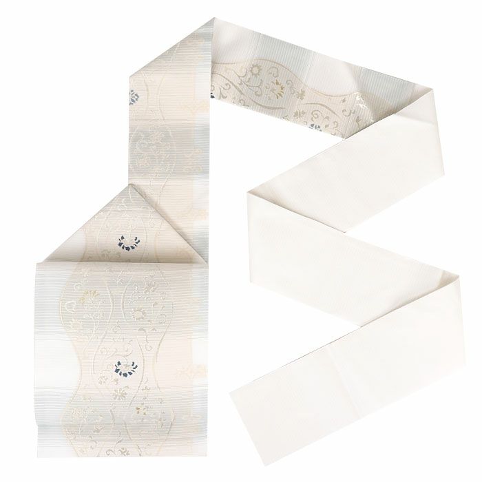 小紋紬色無地御召などのお着物にすぐ使えるお仕立て上がり九寸名古屋帯。春秋冬袷単衣の時期のお着物のお締めいただけます。