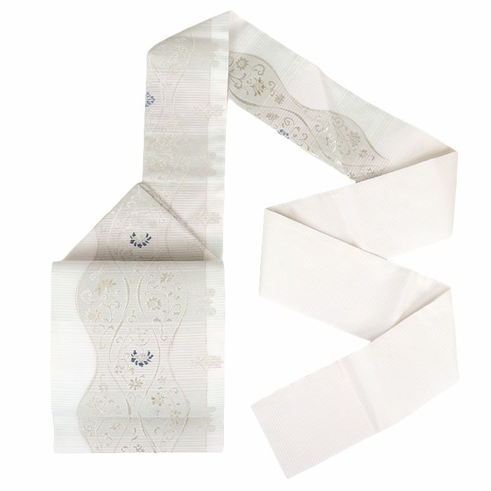 小紋紬色無地御召などのお着物にすぐ使えるお仕立て上がり九寸名古屋帯。春秋冬袷単衣の時期のお着物のお締めいただけます。