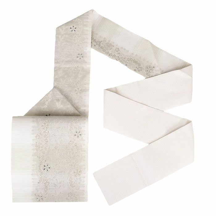 小紋紬色無地御召などのお着物にすぐ使えるお仕立て上がり九寸名古屋帯。春秋冬袷単衣の時期のお着物のお締めいただけます。