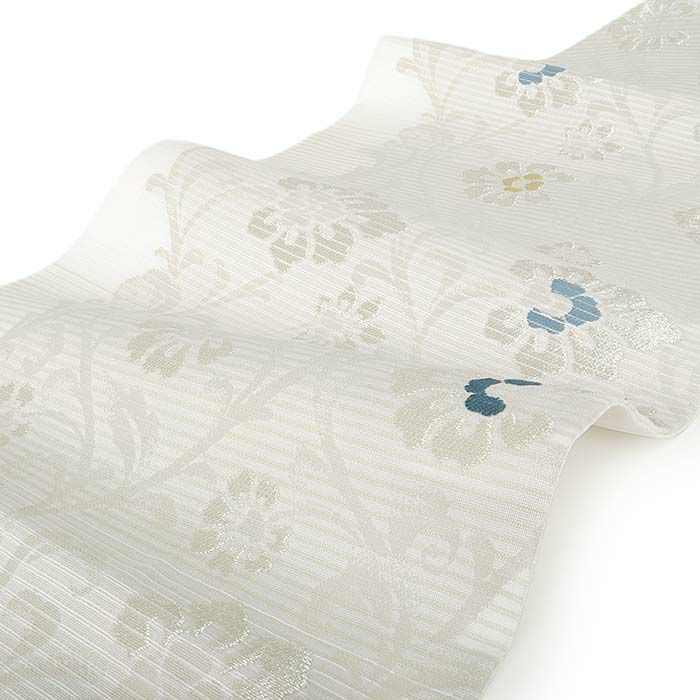 小紋紬色無地御召などのお着物にすぐ使えるお仕立て上がり九寸名古屋帯。春秋冬袷単衣の時期のお着物のお締めいただけます。