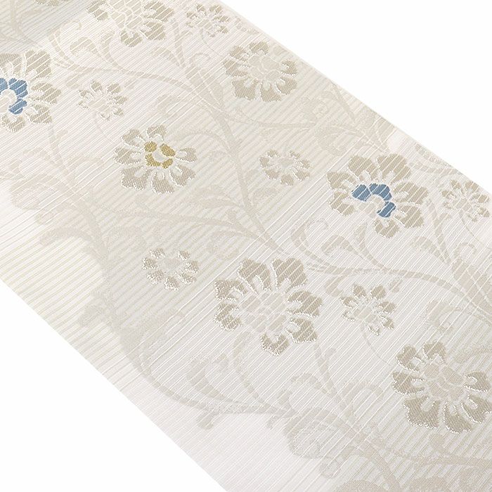 小紋紬色無地御召などのお着物にすぐ使えるお仕立て上がり九寸名古屋帯。春秋冬袷単衣の時期のお着物のお締めいただけます。