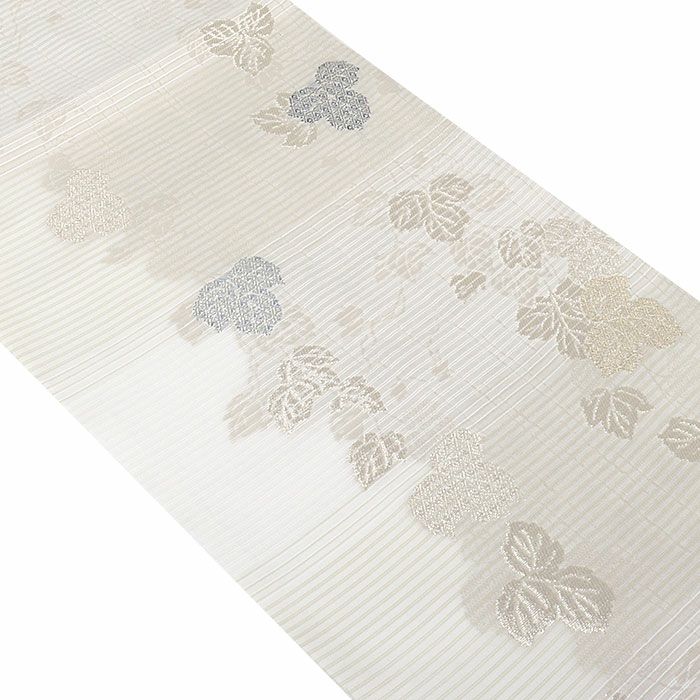 小紋紬色無地御召などのお着物にすぐ使えるお仕立て上がり九寸名古屋帯。春秋冬袷単衣の時期のお着物のお締めいただけます。