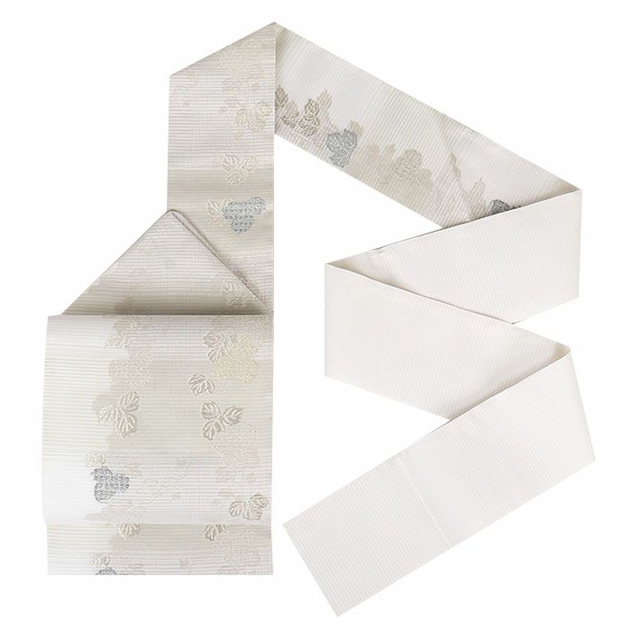 小紋紬色無地御召などのお着物にすぐ使えるお仕立て上がり九寸名古屋帯。春秋冬袷単衣の時期のお着物のお締めいただけます。