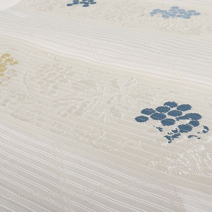 小紋紬色無地御召などのお着物にすぐ使えるお仕立て上がり九寸名古屋帯。春秋冬袷単衣の時期のお着物のお締めいただけます。