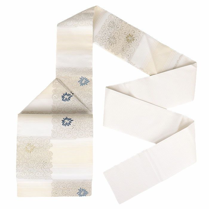 小紋紬色無地御召などのお着物にすぐ使えるお仕立て上がり九寸名古屋帯。春秋冬袷単衣の時期のお着物のお締めいただけます。