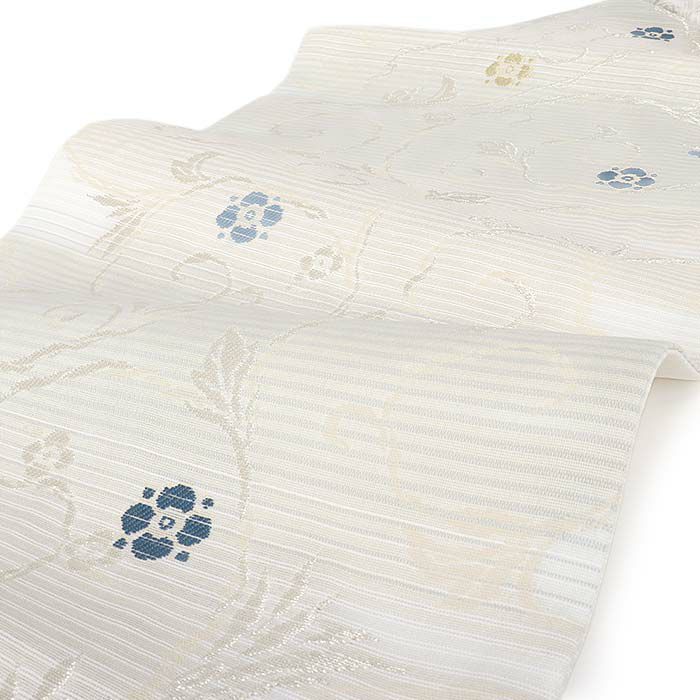 小紋紬色無地御召などのお着物にすぐ使えるお仕立て上がり九寸名古屋帯。春秋冬袷単衣の時期のお着物のお締めいただけます。