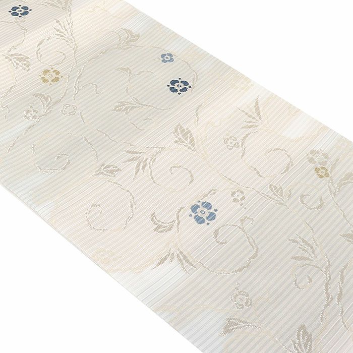 小紋紬色無地御召などのお着物にすぐ使えるお仕立て上がり九寸名古屋帯。春秋冬袷単衣の時期のお着物のお締めいただけます。