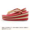 振袖草履成人式草履振袖ぞうり成人用レディース世美庵Mサイズレッドゴールド赤金華紋正絹帯地合皮4枚芯厚底ハイヒールバイカラー日本製優花緒痛くない歩きやすい女性振袖卒業袴振り袖ママ振おしゃれはたち結婚式草履fs