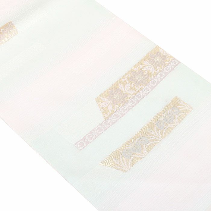 小紋紬色無地御召などのお着物にすぐ使えるお仕立て上がり九寸名古屋帯。春秋冬袷単衣の時期のお着物のお締めいただけます。