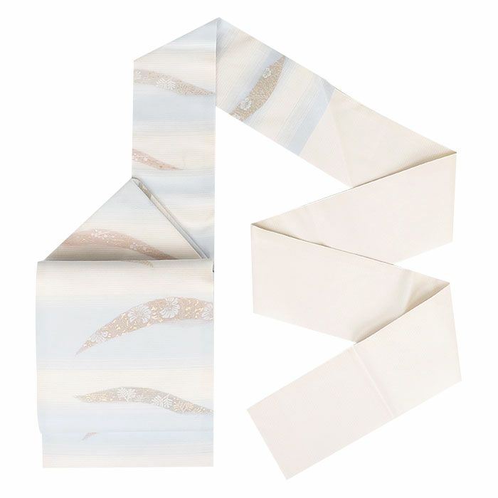 小紋紬色無地御召などのお着物にすぐ使えるお仕立て上がり九寸名古屋帯。春秋冬袷単衣の時期のお着物のお締めいただけます。