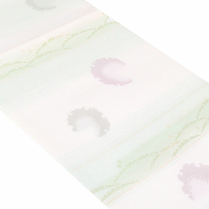 小紋紬色無地御召などのお着物にすぐ使えるお仕立て上がり九寸名古屋帯。春秋冬袷単衣の時期のお着物のお締めいただけます。