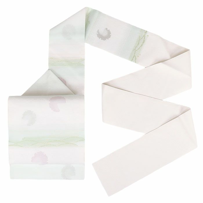 小紋紬色無地御召などのお着物にすぐ使えるお仕立て上がり九寸名古屋帯。春秋冬袷単衣の時期のお着物のお締めいただけます。