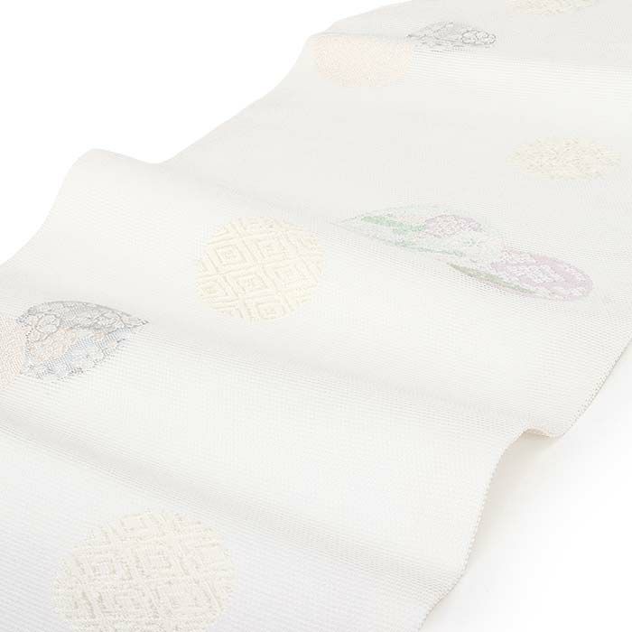 小紋紬色無地御召などのお着物にすぐ使えるお仕立て上がり九寸名古屋帯。春秋冬袷単衣の時期のお着物のお締めいただけます。