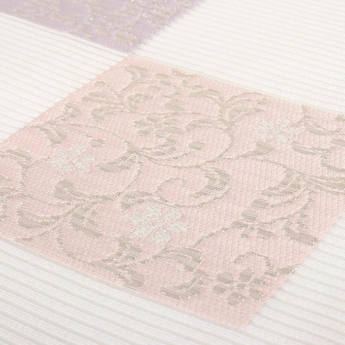 小紋紬色無地御召などのお着物にすぐ使えるお仕立て上がり九寸名古屋帯。春秋冬袷単衣の時期のお着物のお締めいただけます。