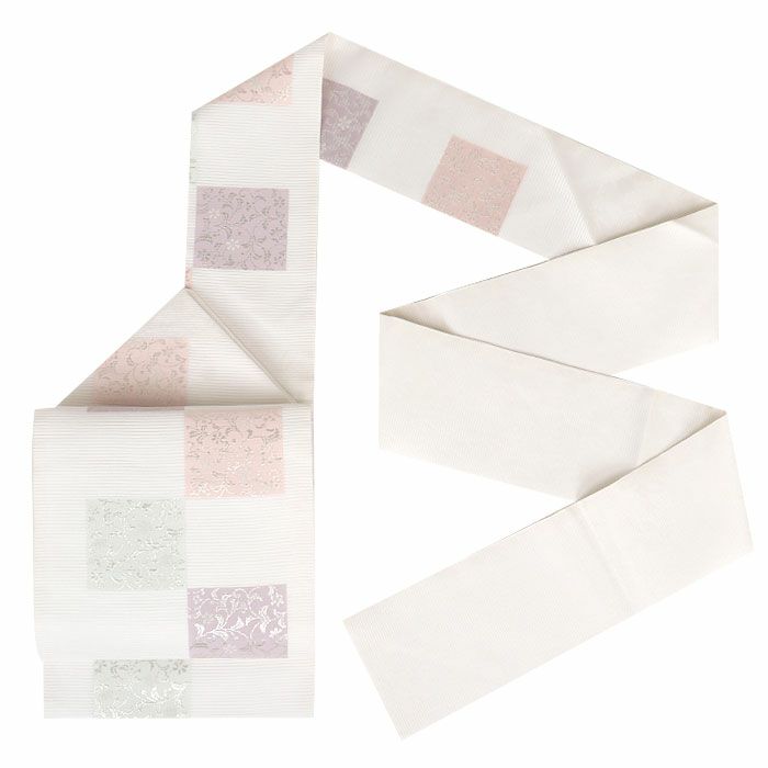 小紋紬色無地御召などのお着物にすぐ使えるお仕立て上がり九寸名古屋帯。春秋冬袷単衣の時期のお着物のお締めいただけます。