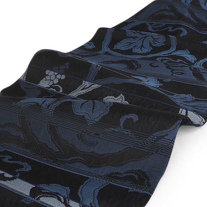 小紋紬色無地御召などのお着物にすぐ使えるお仕立て上がり九寸名古屋帯。春秋冬袷単衣の時期のお着物のお締めいただけます。