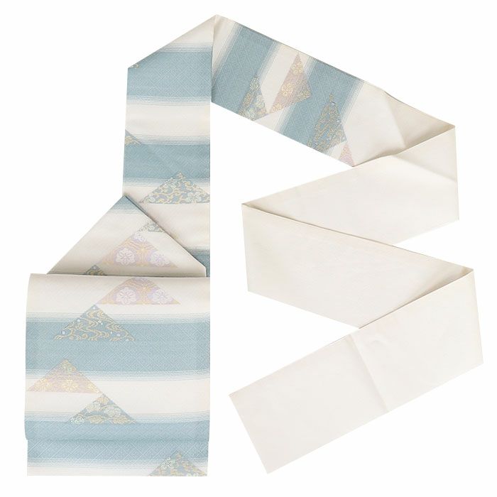 小紋紬色無地御召などのお着物にすぐ使えるお仕立て上がり九寸名古屋帯。春秋冬袷単衣の時期のお着物のお締めいただけます。