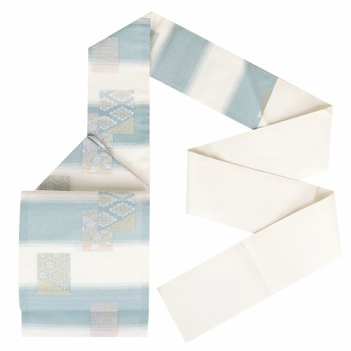 小紋紬色無地御召などのお着物にすぐ使えるお仕立て上がり九寸名古屋帯。春秋冬袷単衣の時期のお着物のお締めいただけます。