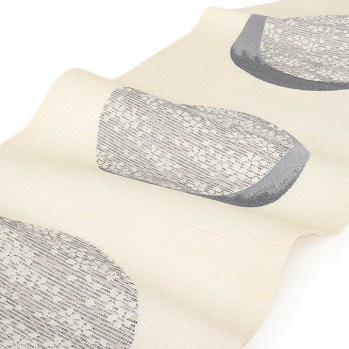 小紋紬色無地御召などのお着物にすぐ使えるお仕立て上がり九寸名古屋帯。春秋冬袷単衣の時期のお着物のお締めいただけます。