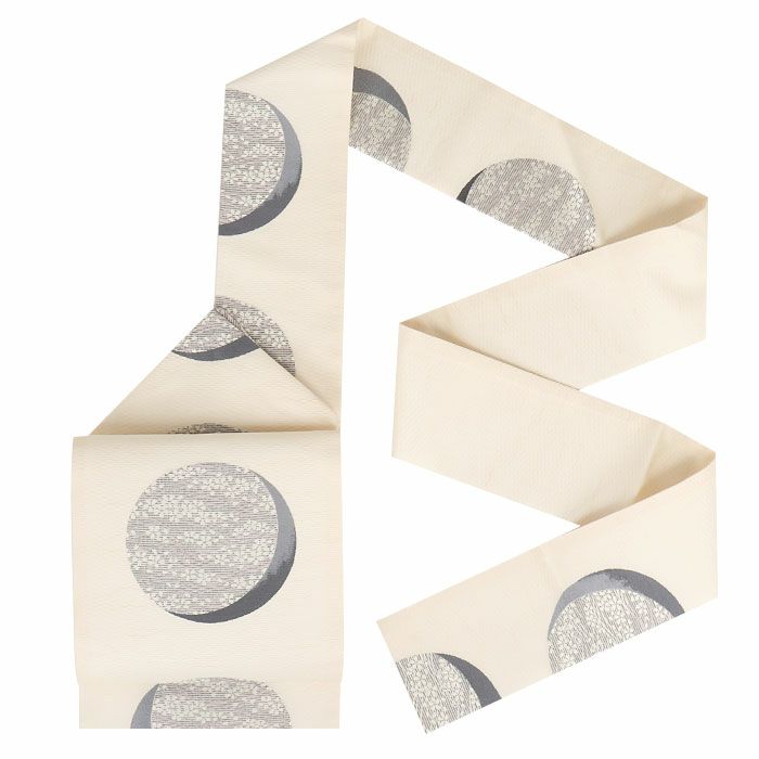 小紋紬色無地御召などのお着物にすぐ使えるお仕立て上がり九寸名古屋帯。春秋冬袷単衣の時期のお着物のお締めいただけます。