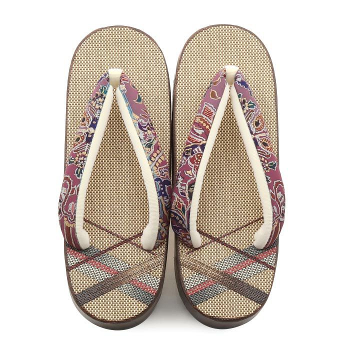 下駄レディース浴衣用ゆかた用シコロ張り焼桐濃ベージュ焦げ茶パープルMサイズ桐下駄ペイズリー右近高級下駄しころ調日本製女性用げた軽い下駄レトロシック大人古典桐塗り夏痛くないおしゃれ和装履物婦人用祭り花火残暑濃茶紺fs