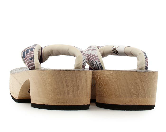 下駄レディース浴衣用ゆかた用焼桐天茶台ブラウンアッシュグレーネイビーMサイズ桐下駄博多織会津桐幾何学彩小径IROKOMICHI鼻緒太め高級桐下駄日本製女性女性用げた軽い博多織鼻緒焦げ茶灰色紺桃おしゃれモダン残暑fs