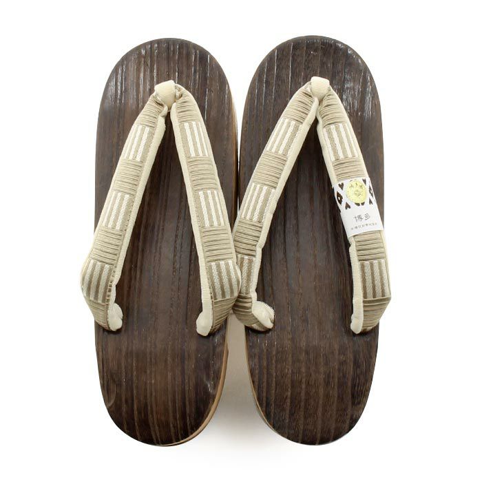 下駄レディース浴衣用ゆかた用焼桐天茶台ブラウンアッシュグリーンアイボリーMサイズ桐下駄博多織会津桐幾何学彩小径IROKOMICHI鼻緒太め高級桐下駄日本製女性女性用げた軽い博多織鼻緒焦げ茶灰緑薄黄おしゃれモダン残暑fs