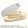 草履留袖用訪問着用レディースLサイズ桃金本革本皮型押し螺鈿細工露芝銀たたき2の3枚芯二石花緒日本製優花緒痛くない歩きやすい女性黒留袖色留袖礼装用フォーマル結婚式ぞうり草履着物草履単品草履だけサーモンピンクゴールド単品fs