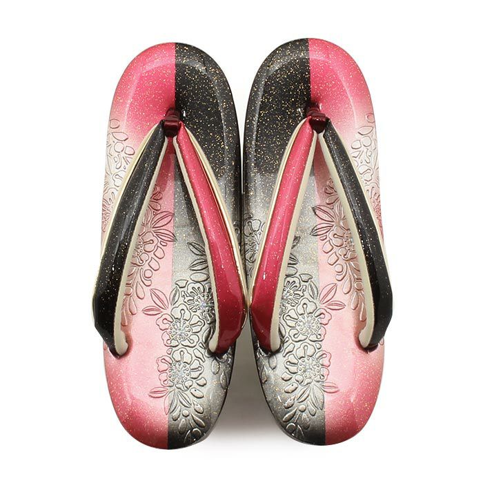 草履成人式振袖用成人用レディースLサイズ赤ピンク黒型押しエナメルラメ金たたき辻が花3枚芯日本製優花緒痛くない歩きやすい女性振袖卒業袴振り袖ママ振おしゃれはたち結婚式ぞうり草履着物草履単品草履だけピンクレッドブラック単品fs