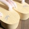 下駄レディース浴衣用ゆかた用白木台ピンクホワイトブルーグレーシルバーラインビーズつばめプリントフリーサイズLサイズ全3色桐下駄女性女性用げた軽いビーズ鼻緒かわいいフェミニン残暑