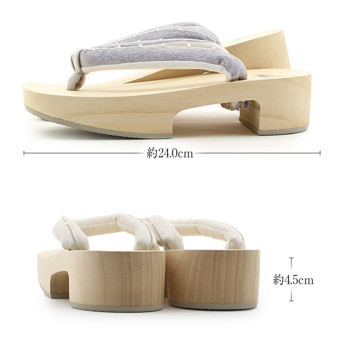 下駄レディース浴衣用ゆかた用白木台ピンクホワイトブルーグレーシルバーラインビーズつばめプリントフリーサイズLサイズ全3色桐下駄女性女性用げた軽いビーズ鼻緒かわいいフェミニン残暑