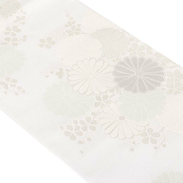 結婚式の黒留袖色留袖や訪問着に合わせたい仕立て上がり袋帯。入学式やお宮参り七五三参り等お子様の行事の礼装にも最適。フォーマルな着物を上品に装う袋帯。