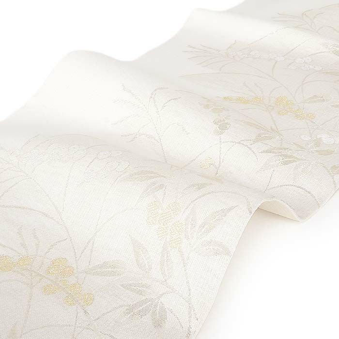 結婚式の黒留袖色留袖や訪問着に合わせたい仕立て上がり袋帯。入学式やお宮参り七五三参り等お子様の行事の礼装にも最適。フォーマルな着物を上品に装う袋帯。