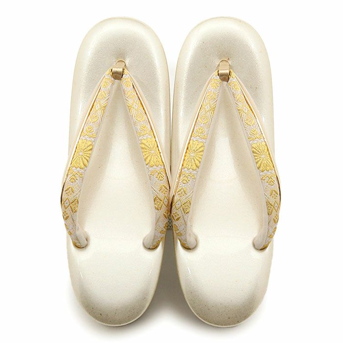 草履バッグセット留袖用訪問着用草履バッグ世美庵LLサイズ大きいサイズゴールド金シャンパンゴールド菊菱正絹袋帯地2枚芯金たたき日本製優花緒痛くない色留袖礼装用フォーマルぞうり草履草履バック草履バックセット着物fs