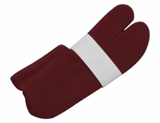 足袋カラー足袋赤エンジフリーサイズストレッチこはぜなし足袋靴下普段用