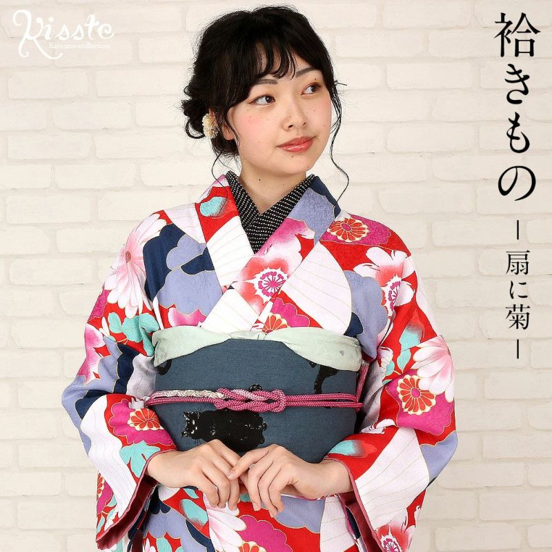 キスミスの華やかな袷着物