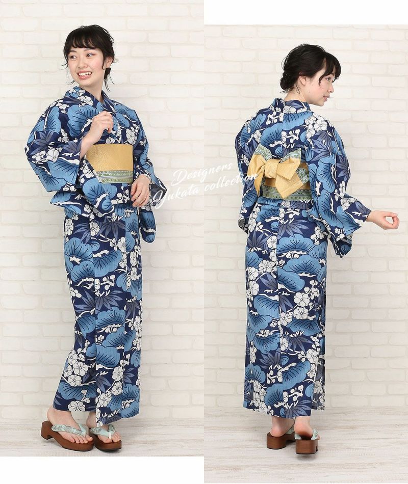 浴衣 単品 ＜龍村美術きもの＞ お仕立て上がり浴衣 ＜濃紺